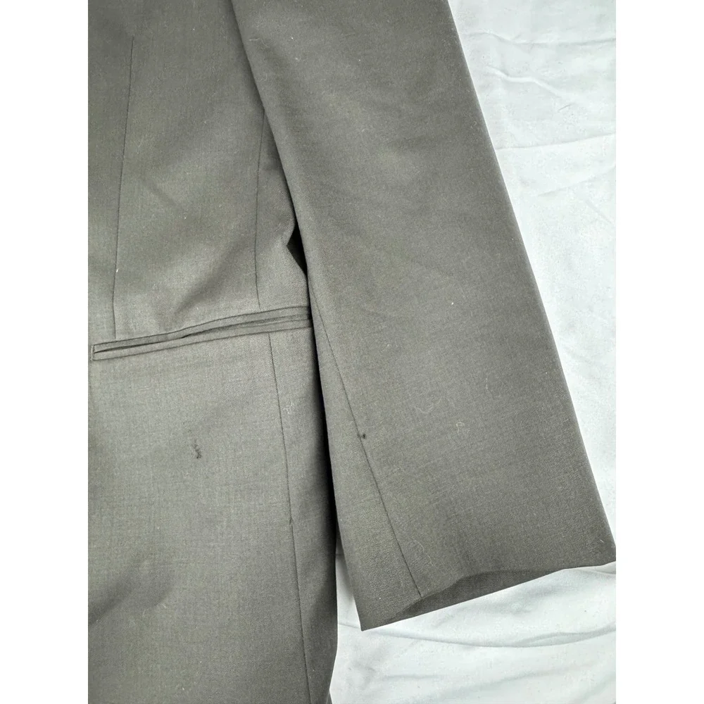 Lauren Ralph‎ Lauren Mens 46R Wool Suit Jacket Blazer Charcoal Gray
